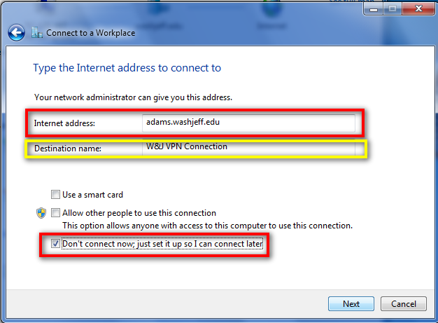  Настройка VPN соединения в Windows 7- 7