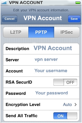 How to setup VPN in Iphone, iPod Touch, iPad