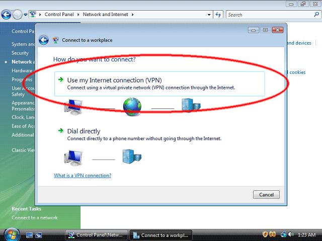  Настройка VPN соединения в Windows Vista - 7
